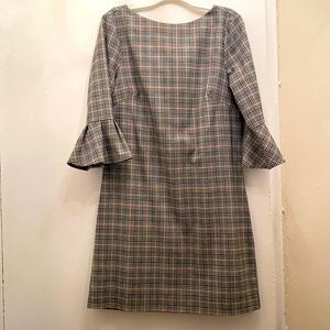 Business casual plaid dress